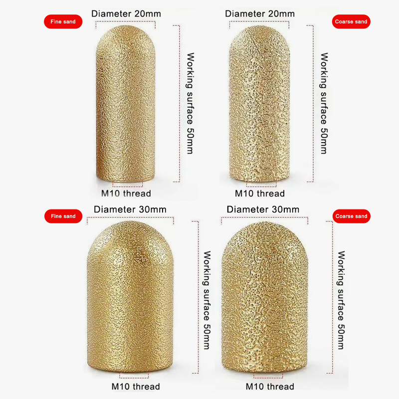 🔩 Runder, vakuumgelöteter Schleifkopf 🔩