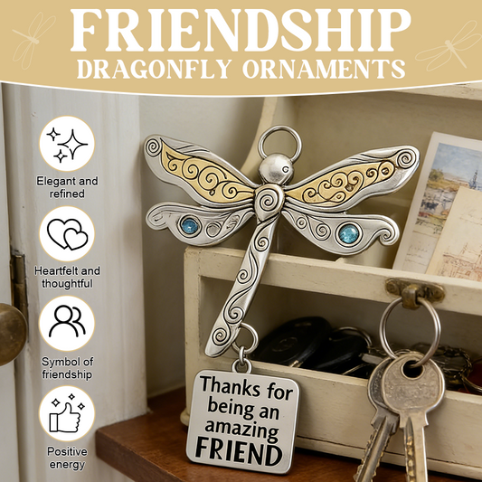 ❤️ Freundschaftsanhänger mit Libelle und herzerwärmendem Spruch -🌟 Ein perfektes Geschenk für eine Freundin